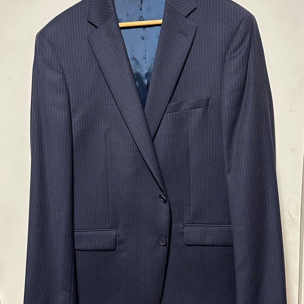 Calvin Klein Blue Pinstripe Blazer
